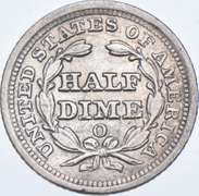 1854-O Seated Liberty Half Dime