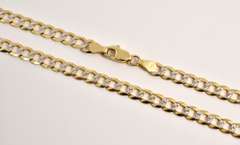 Two Tone 14k Curb Link Necklace