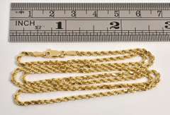 Glittering Diamond Cut Rope Necklace