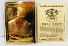 Frank Thomas 23KT Gold Foil Baseball Card w/COA