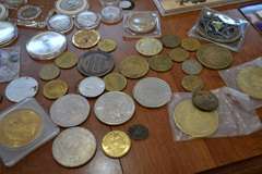 Lot Of Various Coins/Displays/Token/Medal Lot. Contains No Gold.