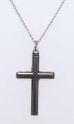 Vintage Sterling Silver Cross Pendant on Chain