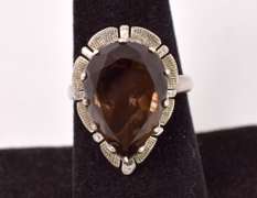 Sensational Smoky Quartz Ring in Sterling Silver