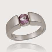 Sterling Silver Genuine Amethyst Ring