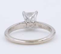 Majestic White Gold Princess Cut Solitare Engagement Ring