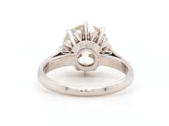 Magnificent and Very Fine Quality 4.76 Carats Diamond Solitaire Platinum Ring