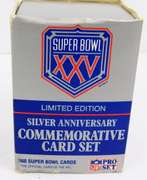 1990 Super Bowl XXV Silver Anniversary Card Set