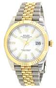 Rolex Datejust Two Tone 18kt Gold Watch