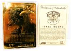 Frank Thomas 23KT Gold Foil Baseball Card w/COA