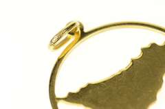 18K Yellow Gold Sicily Mediterranean Island Travel Charm/Pendant