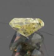 Rare .34ct cushion cut yellow Diamond