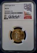 2020 $10 American Gold Eagle 1/4 oz NGC MS 70 Don Everhart Signed