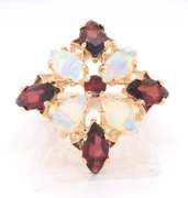 Favorite Garent and Opal Cluster Ring