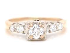 Vintage Yellow Gold Diamond Engagement Ring