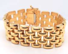 Sterling Silver Wide Bracelet