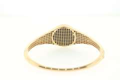 BRAND NEW! Stalking Panther 14k Gold and Onyx Handmade Italian Bangle Bracelet