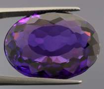 30.90ct top purple hue created Amethyst