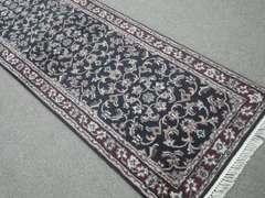 Handmade Kashan Design Runner 2.6x12.1