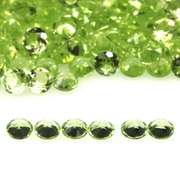 Solitaire cut! Unheated! 5.74ct Peridot set