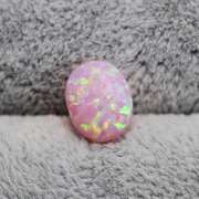 5X7MM OVAL CREATED PINK OPAL