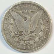 Key date 1890-CC Morgan Silver Dollar in circ