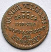 Daniel Williams Brooklyn NY Grocer Civil War Store Card