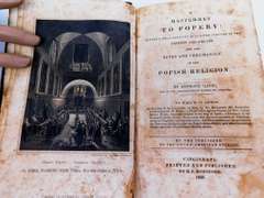 Rare 1833 Master-Key to Popery, Customs of Priests Antique Book