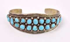 Incredible Turquoise Bracelet in Sterling Silver
