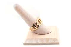 Beautiful 14k Gold Handmade Italian Mariner Chain Ring