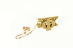 10K Yellow Gold Phi Kappa Kappa Ornate Victorian Lapel Pin/Brooch