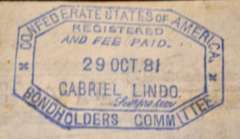 Jan 13 1863 $500 Confederate States Coupon Bond