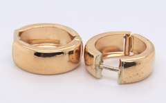 Beautiful Yellow Gold Huggies