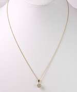 Beautiful Cluster Diamond Pendant Necklace in 14K Yellow Gold