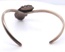 Sterling Silver Malachite Cuff Bangle Bracelet