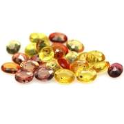 8.29ct heated only Autumn leaves Sapphire set