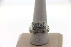 14k White Gold Diamond Cluster Ring