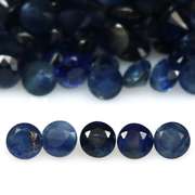 Stunning 6.19ct ink blue Sapphire set