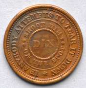 1863 Civil War Patriotic Token.