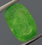 Bright open color 2.37ct cushion cut Tsavorite Garnet