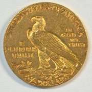 Near Mint 1910 US $2.50 Indian Gold Piece. Nice