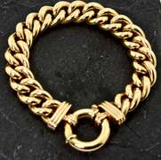 Fashionable Chunky and Thick 14K Bracelet