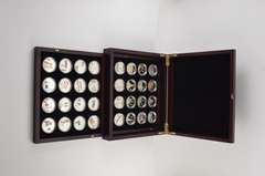 2013-2016 Palau $5 - World Of Wonders - 32 Coin Set - Fancy Box