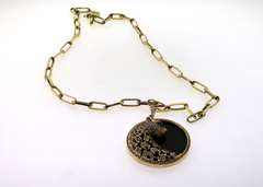 Illustrious Handmade Italian 14k Gold Panther Necklace