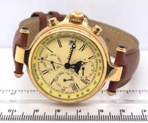 Stauer Gold Finish Moonphase Automatic Watch
