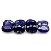10.24ct cobalt blue Sapphire set from Madagascar