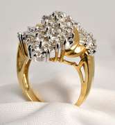 Impressive Diamond Cluster Ring