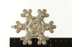 Sterling Silver 1988 Gorham Christmas Snowflake Gold Filled Ornament