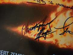 Back To The Future Cast x11 Michael J Fox Autographed 27x40 Poster ACOA