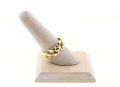 Beautiful Handmade Italian 14k Gold Cable Chain Ring