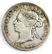 Rare 1899 25 Cent Canada Silver Coin
